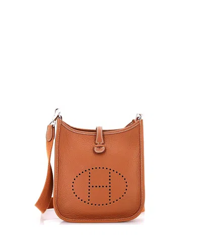 Pre-owned Pre-owned Hermes  Hermes Tpm Evelyne Bag Gen Iii Clemence In Brown