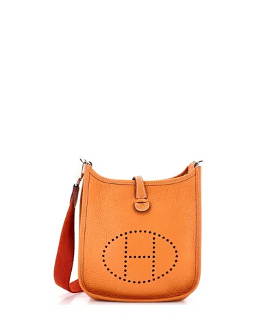 Pre-owned Pre-owned Hermes  Hermes Tpm Evelyne Bag Gen Iii Clemence In Brown