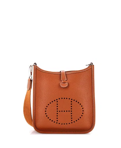 Pre-owned Pre-owned Hermes  Hermes Tpm Evelyne Bag Gen Iii Clemence In Brown