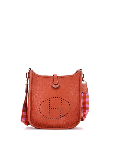 Pre-owned Pre-owned Hermes  Hermes Tpm Evelyne Bag Gen Iii Clemence In Brown