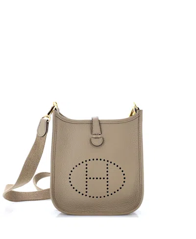 Pre-owned Pre-owned Hermes  Hermes Tpm Evelyne Bag Gen Iii Clemence In Brown