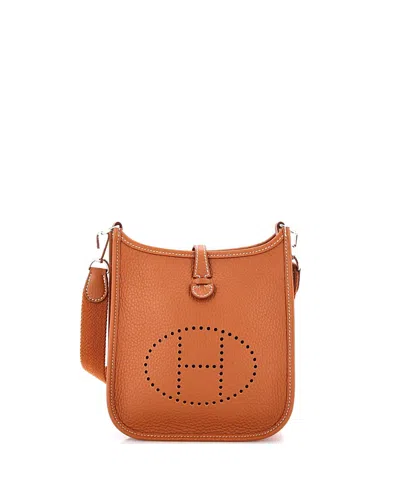 Pre-owned Pre-owned Hermes  Hermes Tpm Evelyne Bag Gen Iii Clemence In Brown