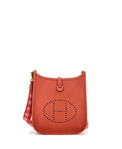 Pre-owned Pre-owned Hermes  Hermes Tpm Evelyne Bag Gen Iii Clemence In Brown