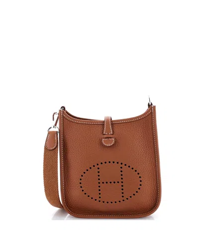 Pre-owned Pre-owned Hermes  Hermes Tpm Evelyne Bag Gen Iii Clemence In Brown