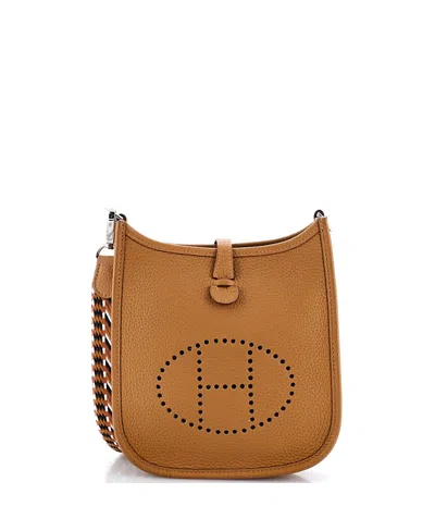 Pre-owned Pre-owned Hermes  Hermes Tpm Evelyne Bag Gen Iii Clemence In Brown
