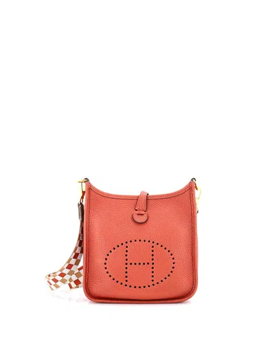 Pre-owned Pre-owned Hermes  Hermes Tpm Evelyne Bag Gen Iii Clemence In Brown