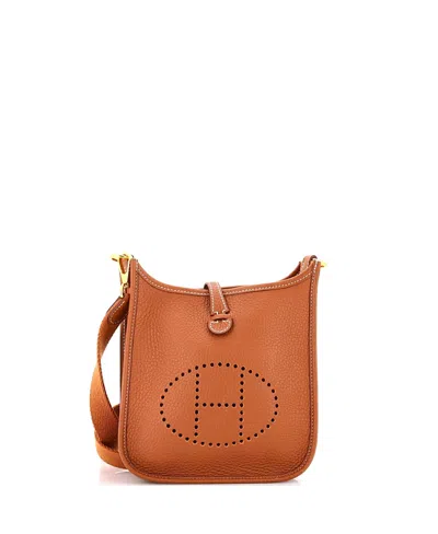 Pre-owned Pre-owned Hermes  Hermes Tpm Evelyne Bag Gen Iii Clemence In Brown