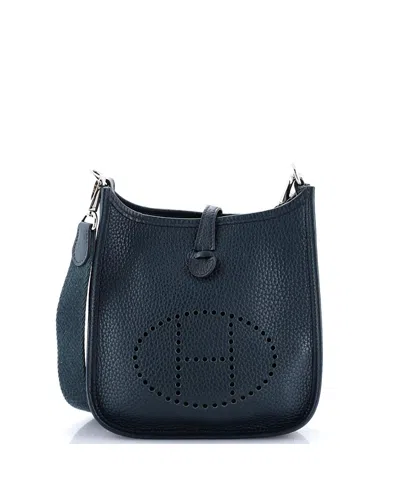 Pre-owned Pre-owned Hermes  Hermes Tpm Evelyne Bag Gen Iii Clemence In Green