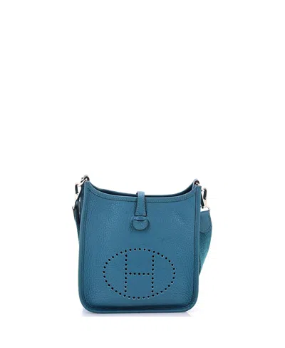 Pre-owned Pre-owned Hermes  Hermes Tpm Evelyne Bag Gen Iii Clemence In Green