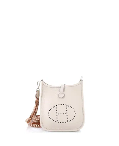 Pre-owned Pre-owned Hermes  Hermes Tpm Evelyne Bag Gen Iii Clemence In Neutral
