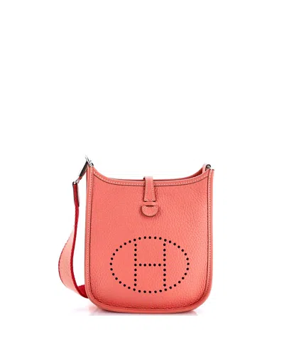 Pre-owned Pre-owned Hermes  Hermes Tpm Evelyne Bag Gen Iii Clemence In Pink