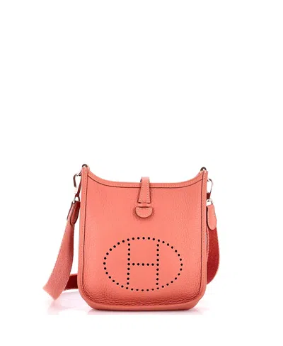 Pre-owned Pre-owned Hermes  Hermes Tpm Evelyne Bag Gen Iii Clemence In Pink
