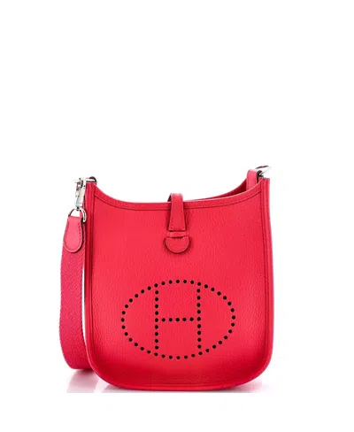 Pre-owned Pre-owned Hermes  Hermes Tpm Evelyne Bag Gen Iii Clemence In Pink
