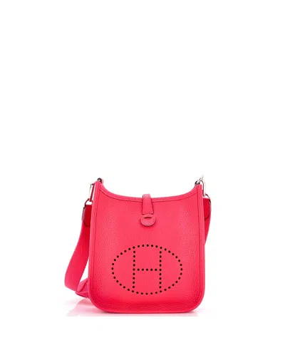 Pre-owned Pre-owned Hermes  Hermes Tpm Evelyne Bag Gen Iii Clemence In Pink