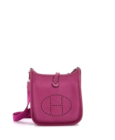 Pre-owned Pre-owned Hermes  Hermes Tpm Evelyne Bag Gen Iii Clemence In Purple