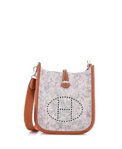 Pre-owned Pre-owned Hermes  Hermes Tpm Evelyne Bag Gen Iii Felt