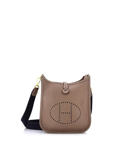 Pre-owned Pre-owned Hermes  Hermes Tpm Evelyne Bag Gen Iii Maurice In Gray