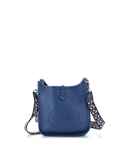 Pre-owned Pre-owned Hermes  Hermes Tpm Evelyne Bag Gen Iii Maurice In Blue