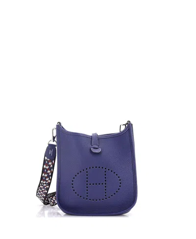 Pre-owned Pre-owned Hermes  Hermes Tpm Evelyne Bag Gen Iii Maurice In Blue