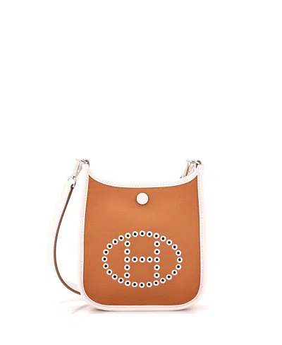 Pre-owned Pre-owned Hermes  Hermes Tpm Neo Evelyne Bag Toile And Leather