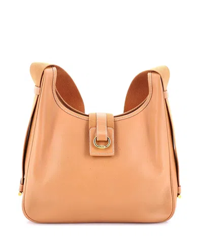 Pre-owned Pre-owned Hermes  Hermes Tsako Shoulder Bag Courchevel In Brown