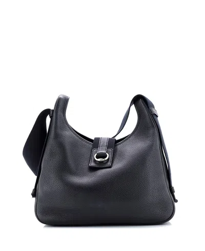 Pre-owned Pre-owned Hermes  Hermes Tsako Shoulder Bag Togo In Black