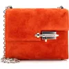 Pre-owned Hermes  Hermes Verrou Chaine Bag Doblis Suede Mini In Brown