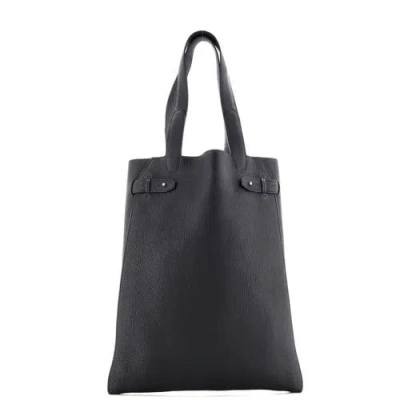 Pre-owned Hermes  Hermes Vertige Tote Leather In Black