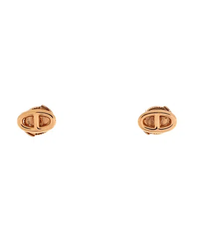 Pre-owned Pre-owned Hermes  Hermes Very Small Farandole Stud Earrings 18k Rose Gold
