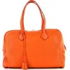 Pre-owned Hermes  Hermes Victoria Ii Bag Clemence 35 In Orange