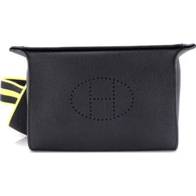 Pre-owned Hermes  Hermes Videpoches Bag Togo In Black