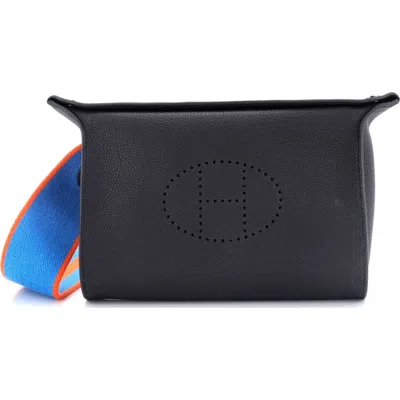 Pre-owned Hermes  Hermes Videpoches Bag Togo In Black