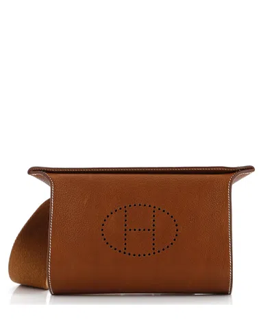 Pre-owned Pre-owned Hermes  Hermes Videpoches Bag Togo In Brown