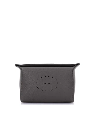 Pre-owned Pre-owned Hermes  Hermes Videpoches Bag Togo In Gray