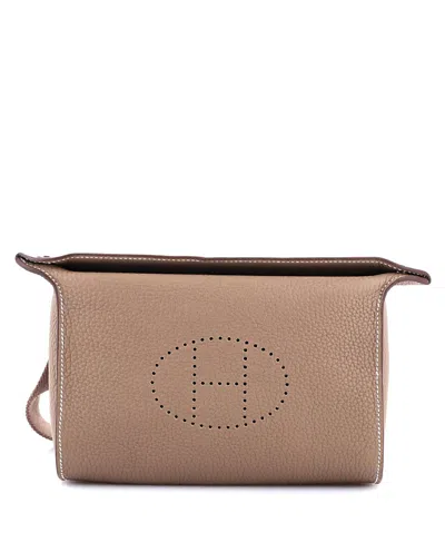 Pre-owned Pre-owned Hermes  Hermes Videpoches Bag Togo In Gray