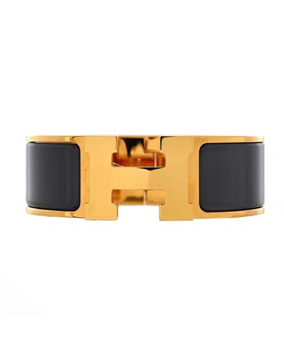 Pre-owned Pre-owned Hermes  Hermes Wide Clic H Bracelet Enamel