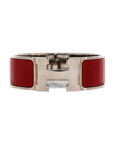 Pre-owned Pre-owned Hermes  Hermes Wide Clic H Bracelet Enamel
