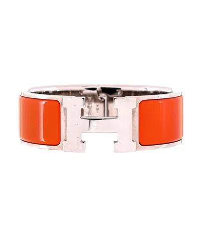 Pre-owned Pre-owned Hermes  Hermes Wide Clic H Bracelet Enamel