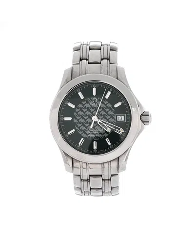 Pre-owned Pre-owned Omega  Omega Seamaster Jacques Mayol 120m Chronometer Automatic Watch In Stainless Steel 36mm In Green