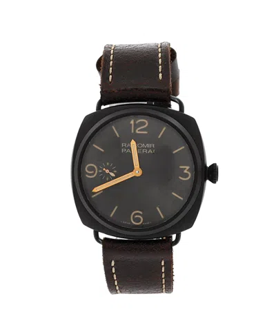 Pre-owned Pre-owned Panerai  Panerai Radiomir Composite 3-days Manual Watch In Composite And Leather 47mm