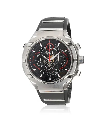 Pre-owned Pre-owned Piaget  Piaget Ss/titanium Polo Fortyfive Watch Goa34002 48.30 Mm In Black