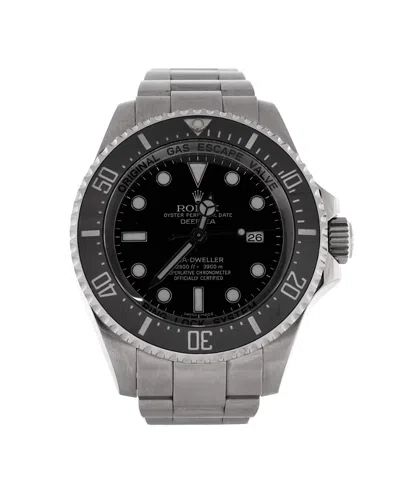 Pre-owned Pre-owned Rolex  Rolex Oyster Perpetual Deepsea Sea-dweller Automatic Watch In Stainless Steel And Cerachro In Dial Color: Black