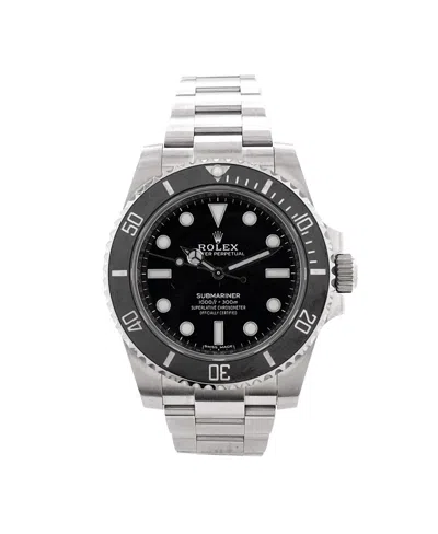 Pre-owned Rolex  Rolex Oyster Perpetual Submariner Automatic Watch In Stainless Steel And Cerachrom 40mm In Dial Color: Black