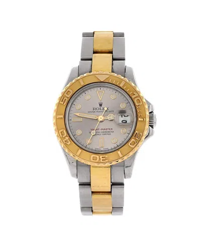 Pre-owned Pre-owned Rolex  Rolex Oyster Perpetual Yacht-master Automatic Watch In Stainless Steel And Gold 29mm In Silver