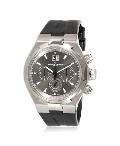 Pre-owned Pre-owned Vacheron Constantin  Vacheron Constantin Stainless Steel Overseas Watch 45.60mm In Black