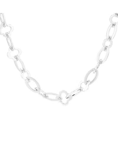 Pre-owned Pre-owned Van Cleef & Arpels  Van Cleef & Arpels Byzantine Alhambra Chain Link Necklace 18k White Gold