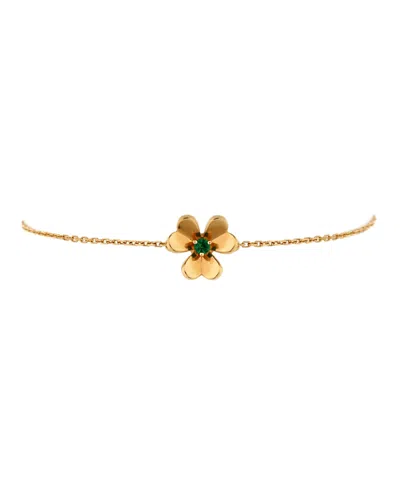 Pre-owned Van Cleef & Arpels  Van Cleef & Arpels Frivole Bracelet 18k Gold With Emerald
