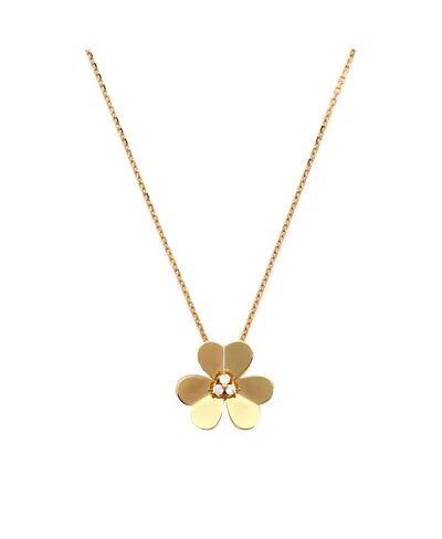 Pre-owned Pre-owned Van Cleef & Arpels  Van Cleef & Arpels Large Frivole Pendant Necklace 18k Gold With Diamonds