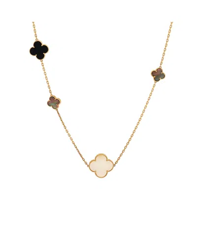 Pre-owned Pre-owned Van Cleef & Arpels  Van Cleef & Arpels Magic Alhambra 16 Motifs Long Necklace 18k Gold With Mother Of Pearl An