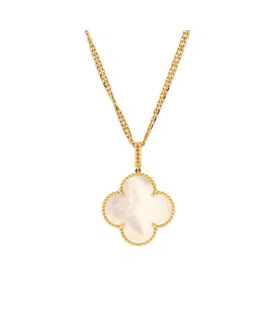 Pre-owned Pre-owned Van Cleef & Arpels  Van Cleef & Arpels Magic Alhambra Long Necklace 18k Gold And Mother Of Pearl